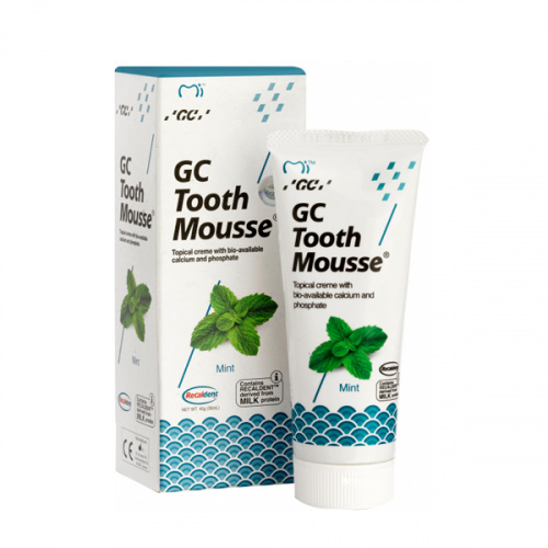 Тус Мусс Mint (TOOTH MOUSSE) гель для реминерализации и укрепления зубов GC, 1 тюбик 35 мл