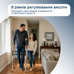 Ходунки складані з двома кнопками, сталеві Doctor Life 12850/ST (Україна) Ходунки складані з двома кнопками, сталеві Doctor Life 12850/ST (Україна)