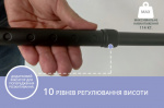 Трость алюминиевая телескопическая Doctor Life черная (Украина)
