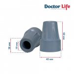 Наконечник для тростей, костылей, ходунков 19мм Doctor Life 10030/2/GR (Украина)