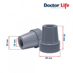 Наконечник для тростей, костылей, ходунков 16мм Doctor Life 10037/2/GR (Украина)