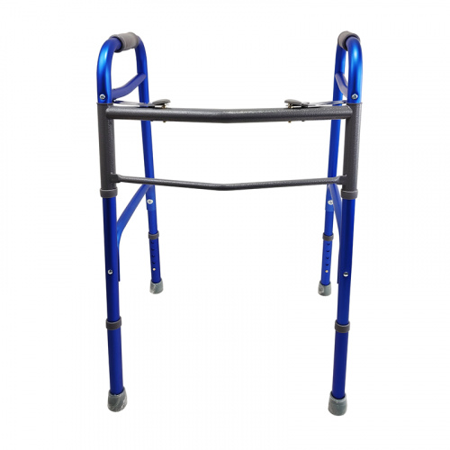 Ходунки складные алюминиевые с двойным фиксатором Doctor Life 12850/BlueA/Matte, синие (Украина)