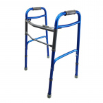 Ходунки складные алюминиевые с двойным фиксатором Doctor Life 12850/BlueA/Matte, синие (Украина)