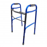 Ходунки складные алюминиевые с двойным фиксатором Doctor Life 12850/BlueA/Matte, синие (Украина)