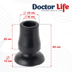 Резиновый наконечник для тростей Doctor Life 11331 Deluxe 16 мм (Украина) Резиновый наконечник для тростей Doctor Life 11331 Deluxe 16 мм (Украина)